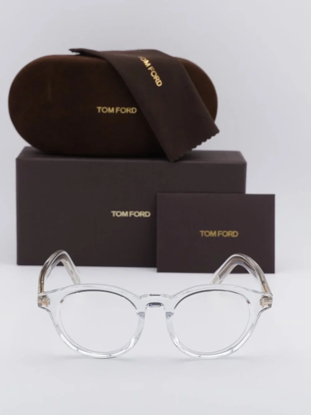 Tom Ford FT5931-DB 026 Square Eyeglasses 49mm - Transparent / Clear